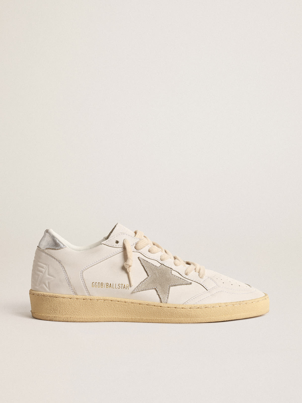 Golden Goose - Ball Star with suede star and metallic leather heel tab in 