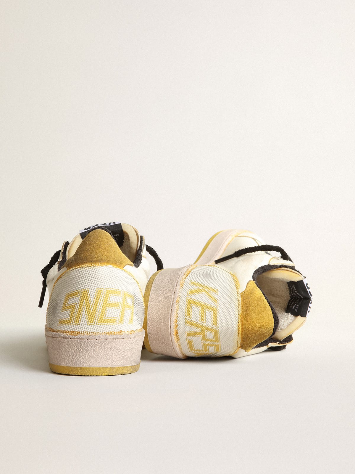 Golden Goose - Men’s Ball Star Pro in cream nappa with rubber inserts in 