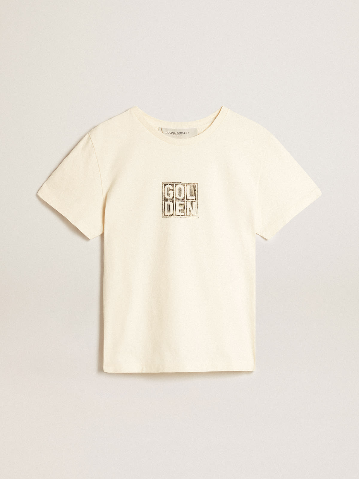 Tシャツ コットン（ユーズドホワイト） フロントプリント