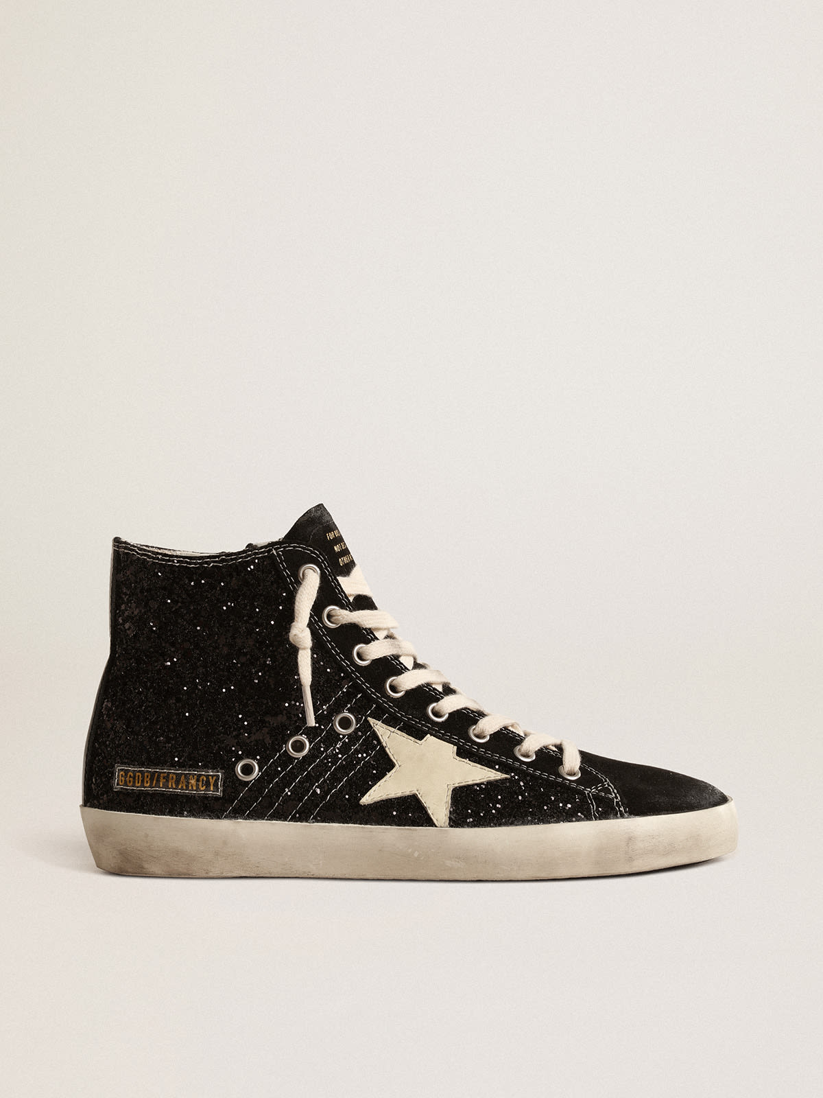 Golden goose hotsell noire pailletée