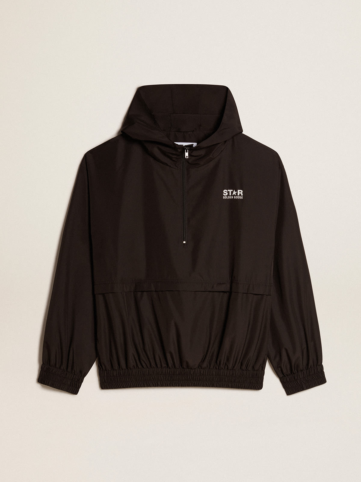 Golden Goose - Black windbreaker with hood   in 