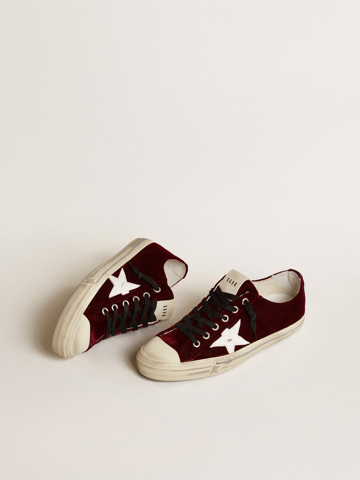 Golden goose store burgundy velvet