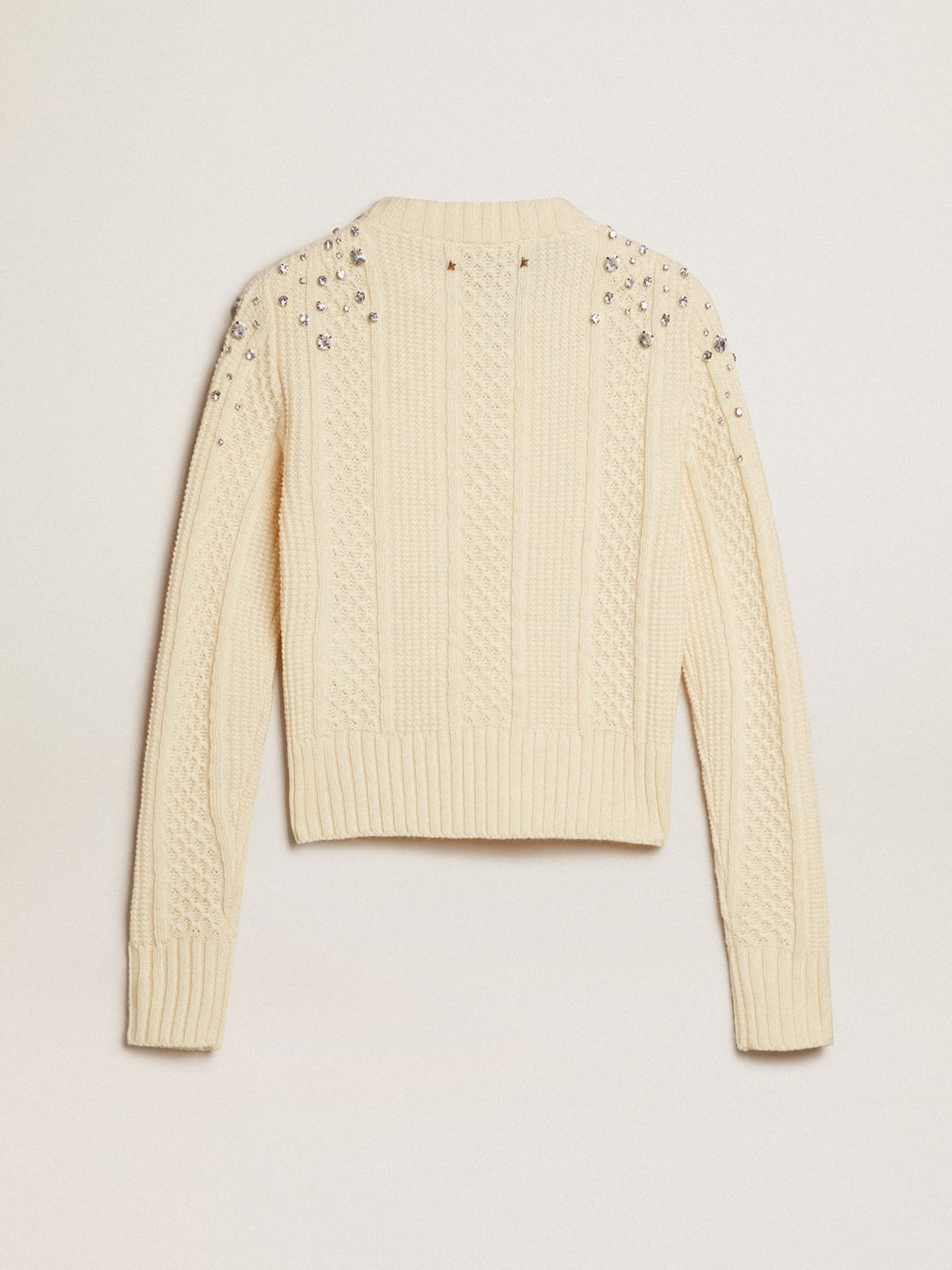 Cream 2025 cropped sweater