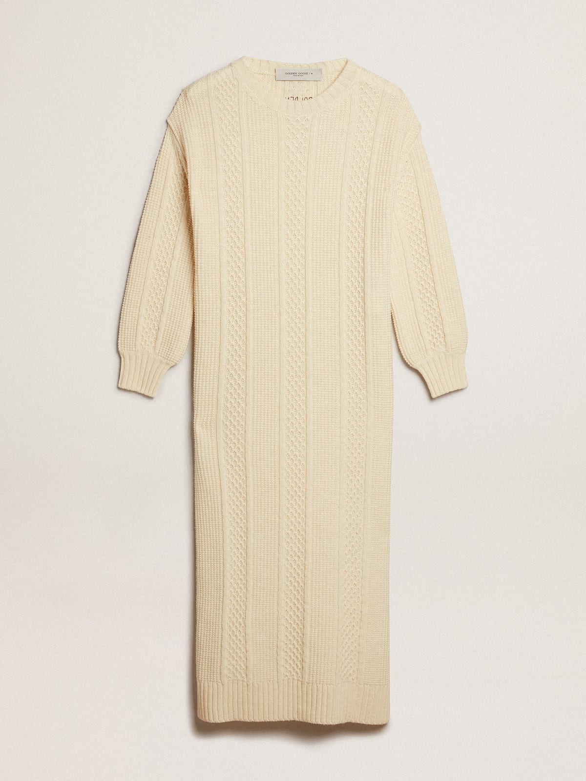 Golden Goose - Wool dress with embroidery on the back in 