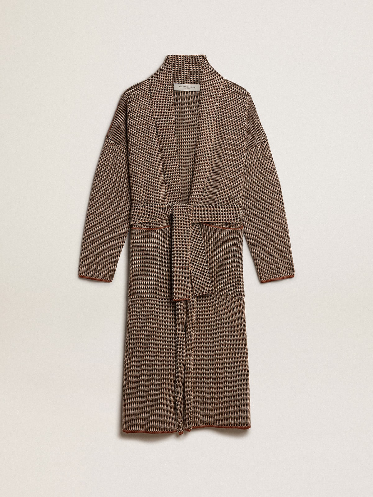 Long brown store cardigan