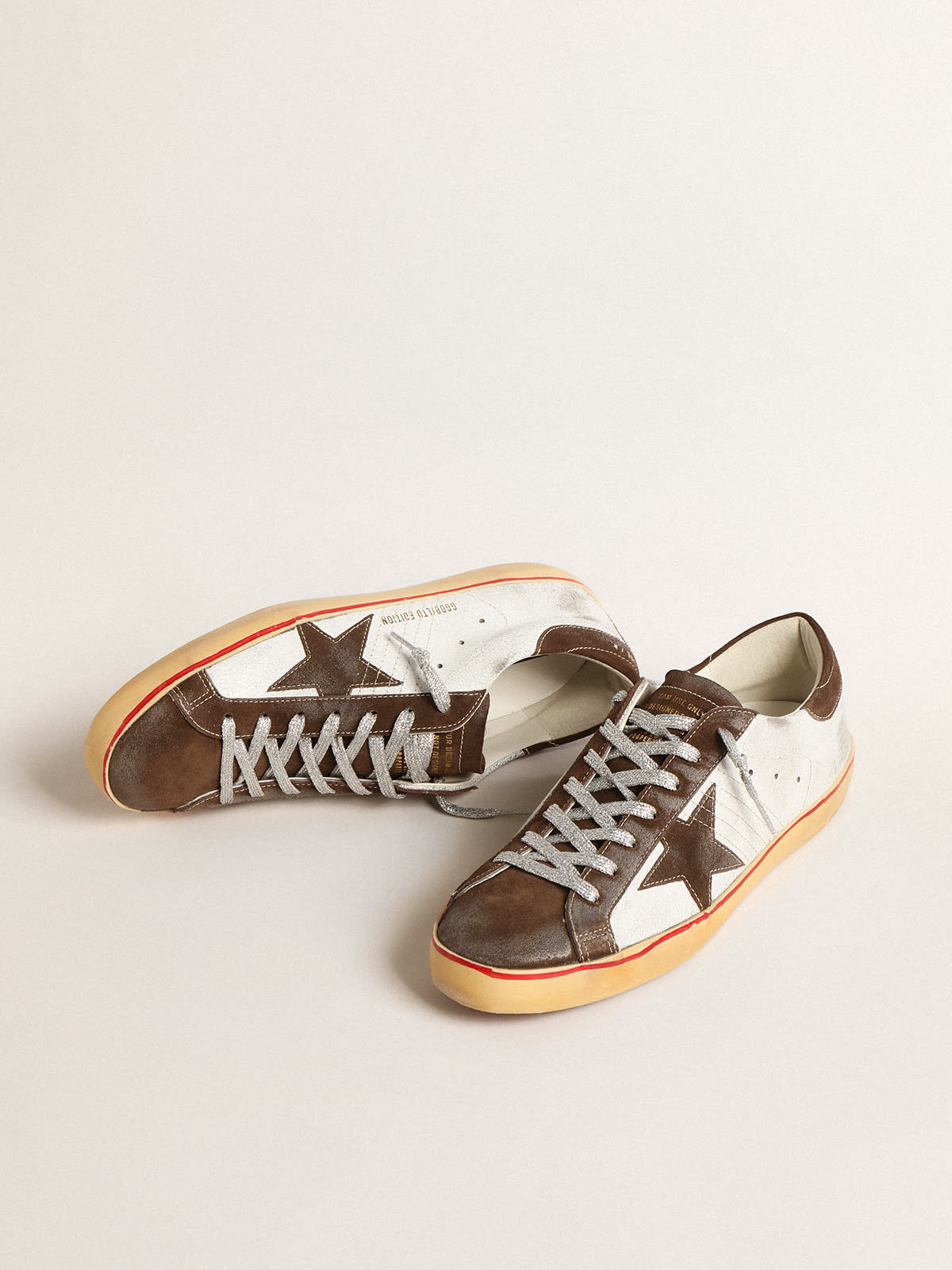 Super-Star LTD with brown suede star and heel tab