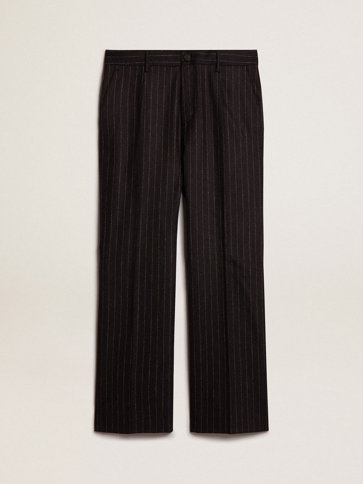 Custom White Black Pinstripe Red-Black Sports Pants Men's Size:XS