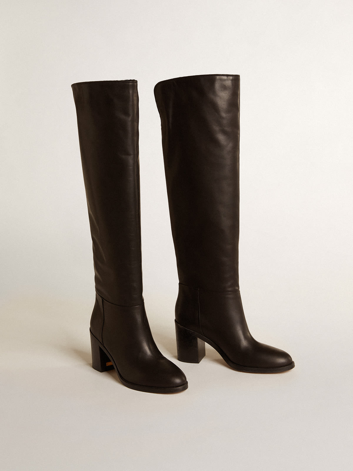 Golden Goose - Vivienne knee-high boots in black leather in 