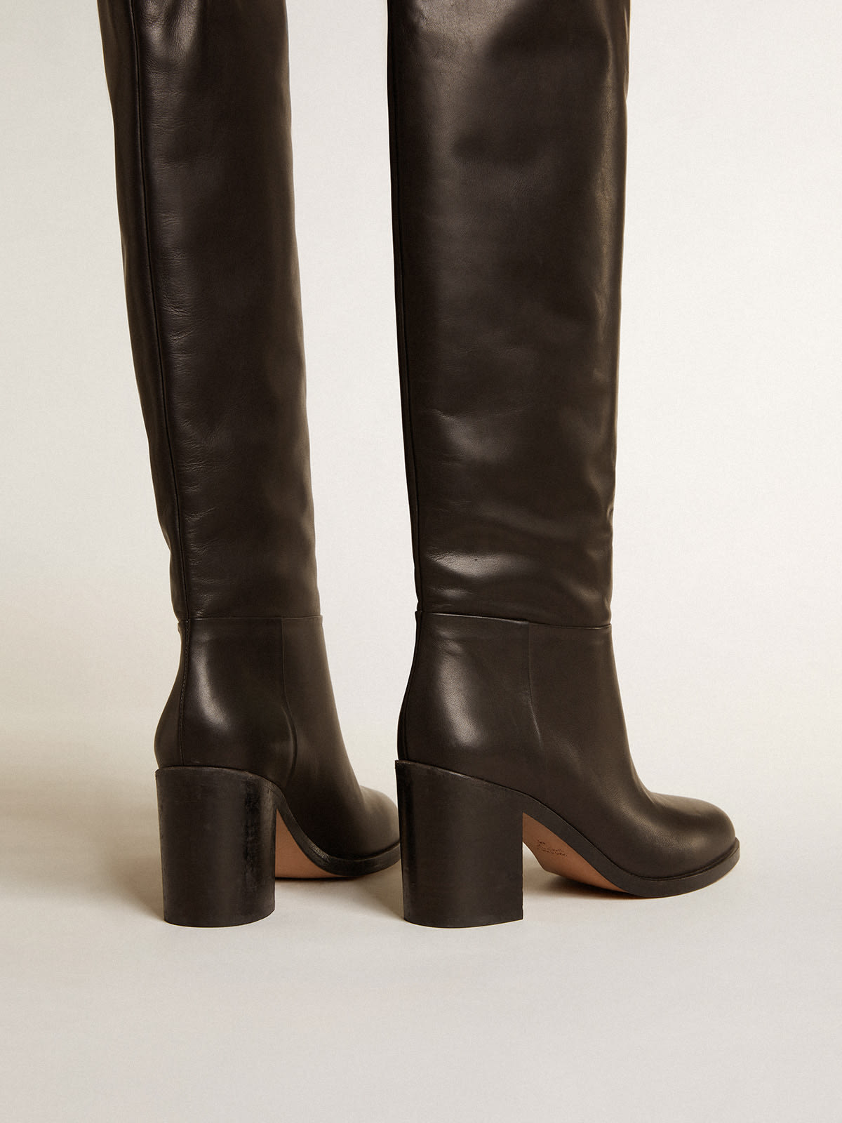 Golden Goose - Vivienne knee-high boots in black leather in 