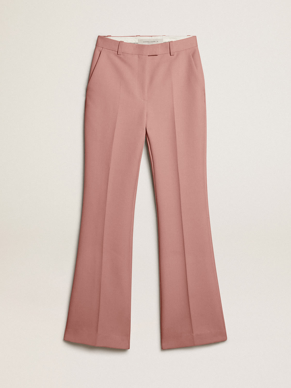 Golden Goose - Pantalon en tissu couture rose in 