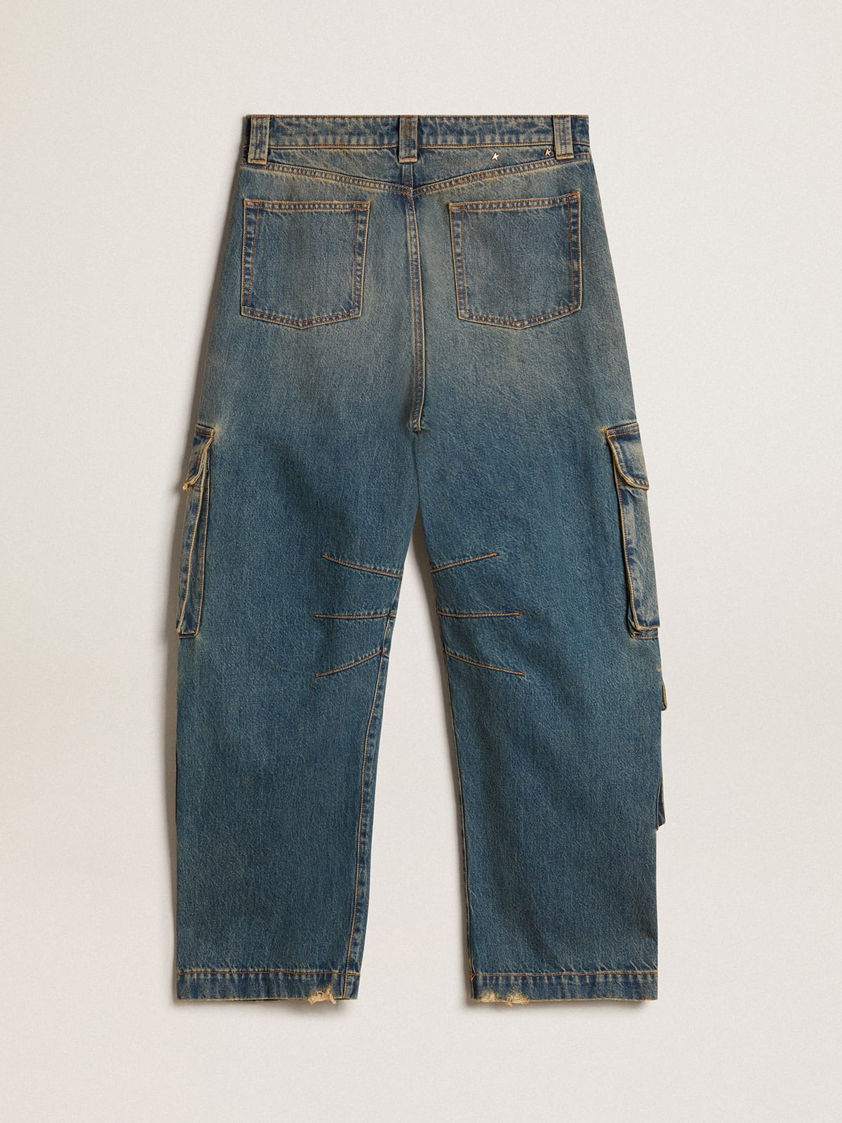 Golden Goose - Blue jeans with a distressed finish in 