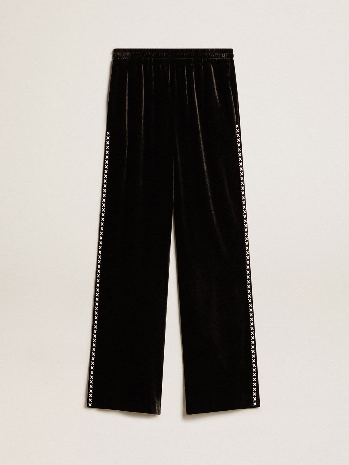 GOLDEN GOOSE: pants for girls - Black  Golden Goose pants  GYP01266P00092480203 online at