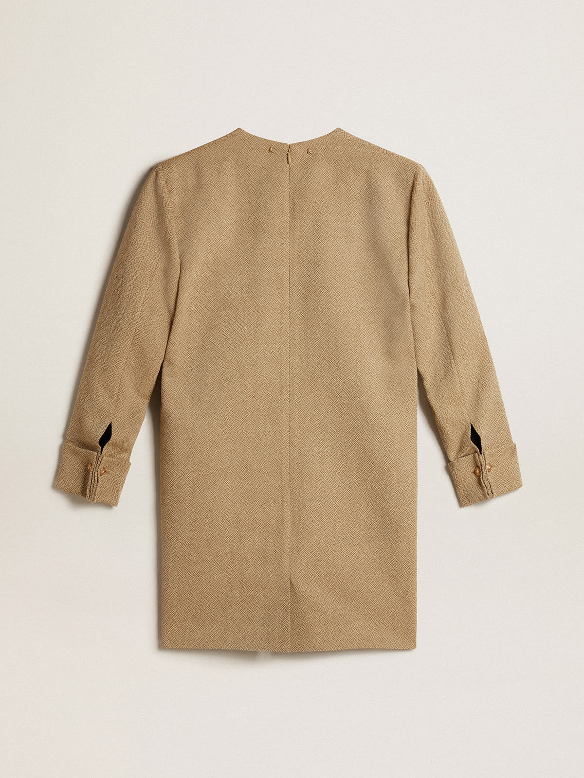 Golden Goose - Pale beech-colored short woolen dress  in 