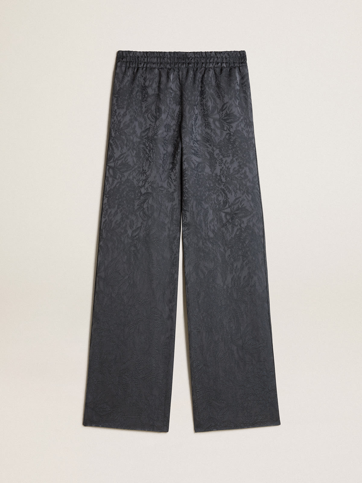 Jacquard pants with all-over toile de jouy pattern | Golden Goose