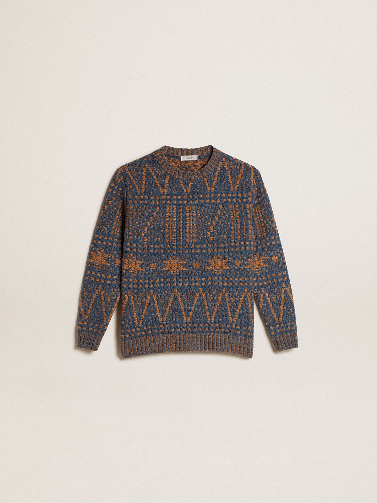 Blue fair isle on sale sweater