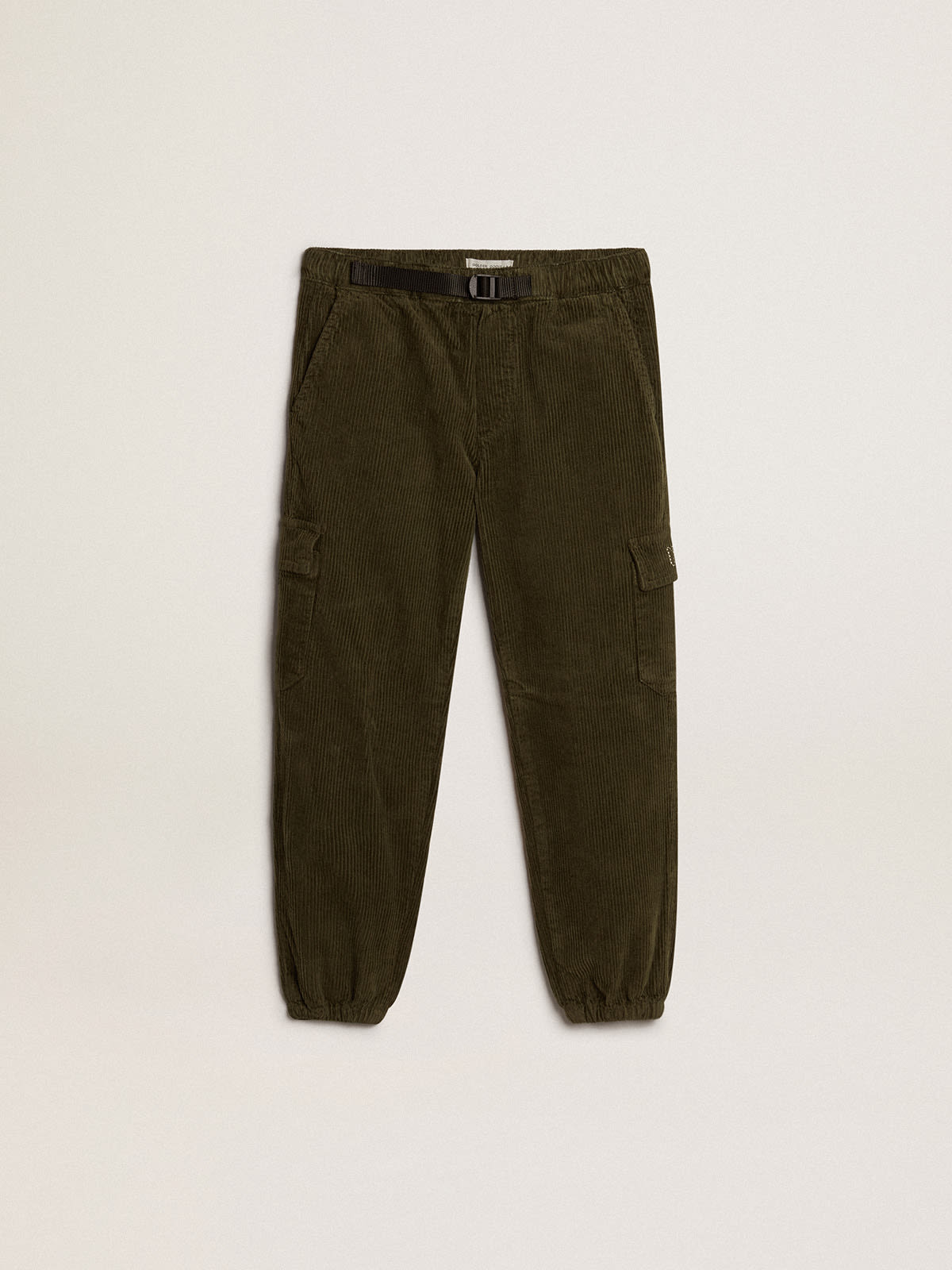 Golden Goose - Dark green cotton cargo pants  in 