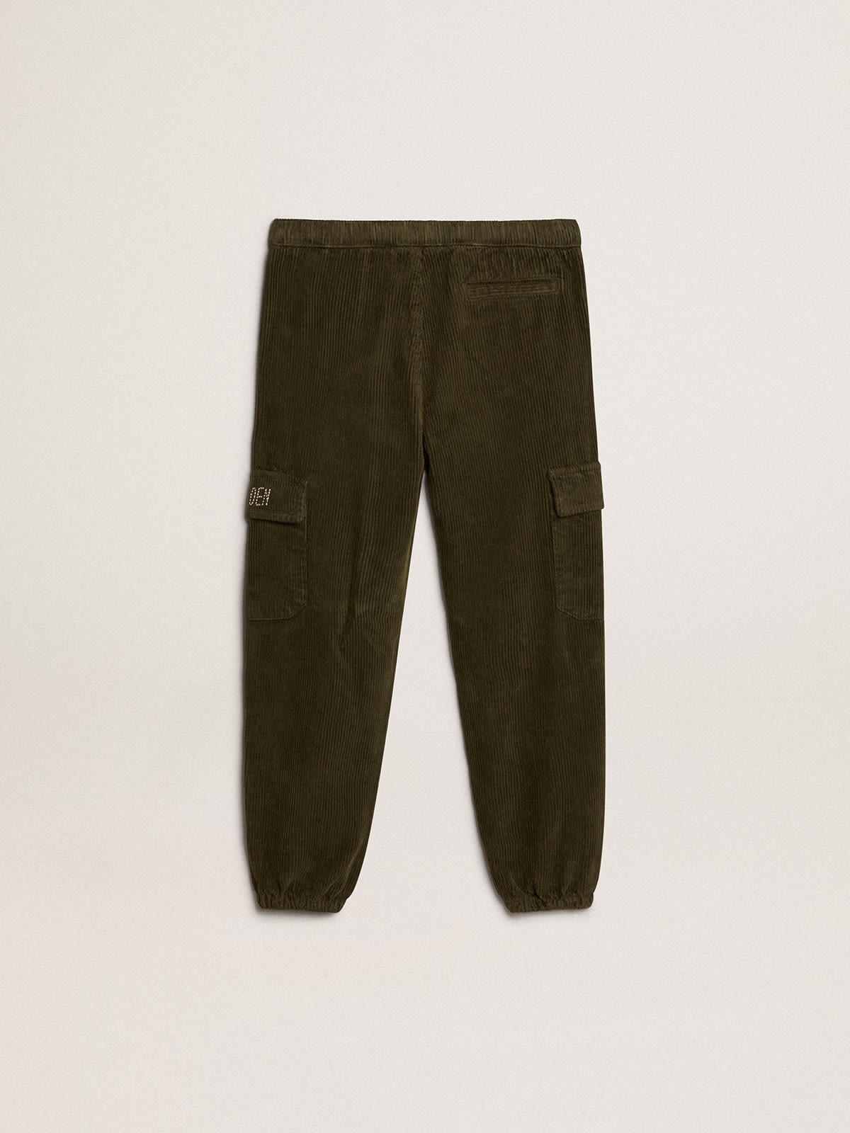 Golden Goose - Pantalone cargo verde scuro in cotone  in 