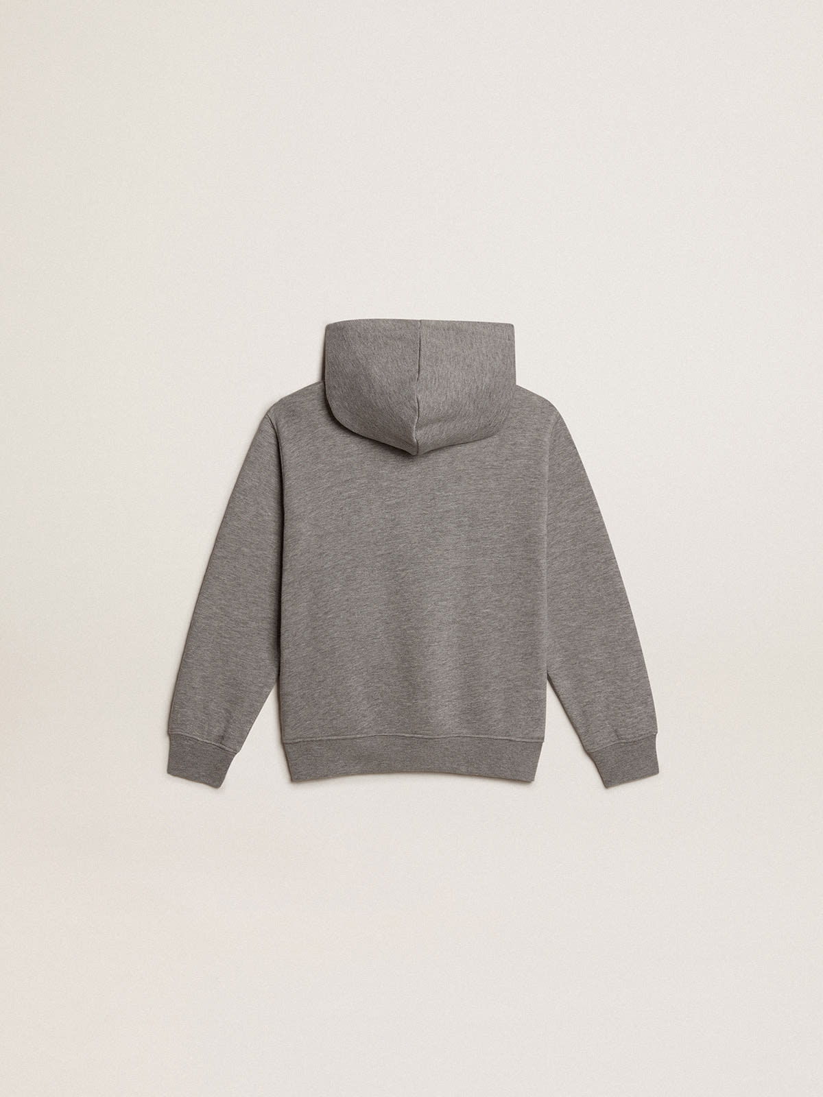 Golden Goose - Boys’ gray cotton hooded sweatshirt in 