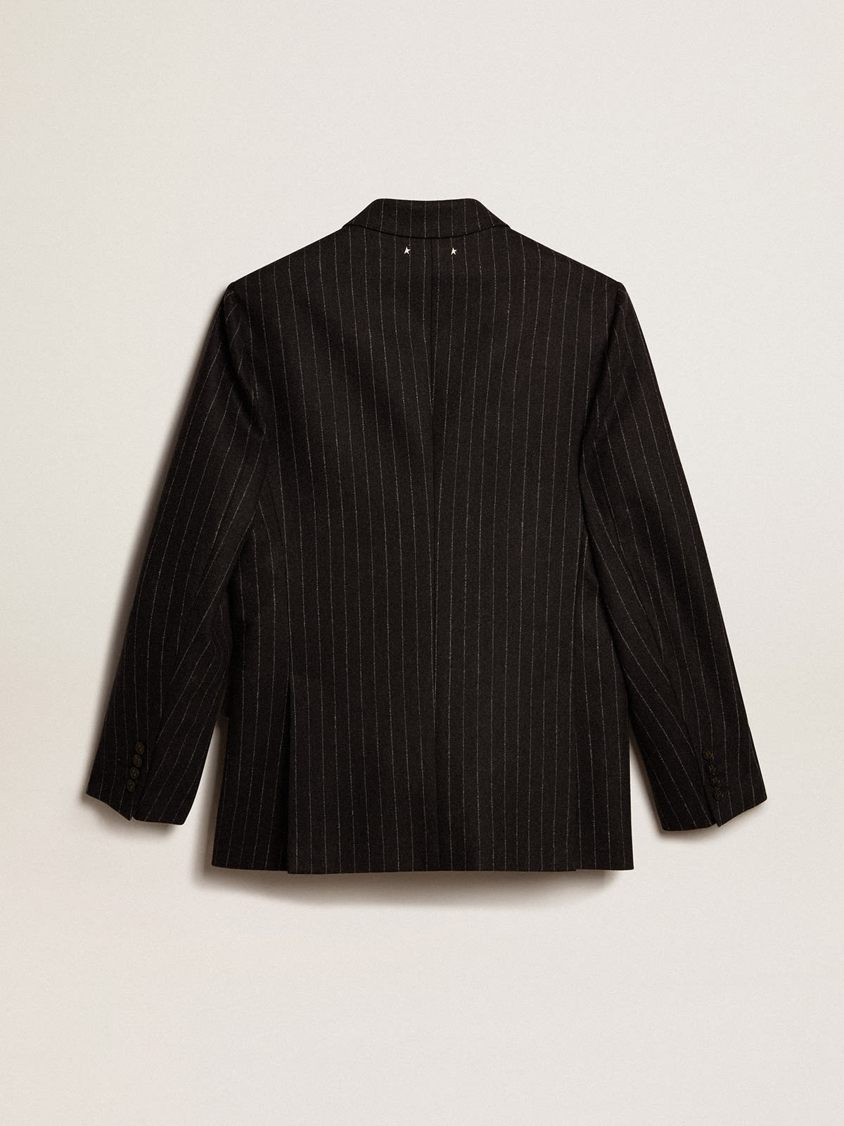 Mens black 2025 pinstripe blazer