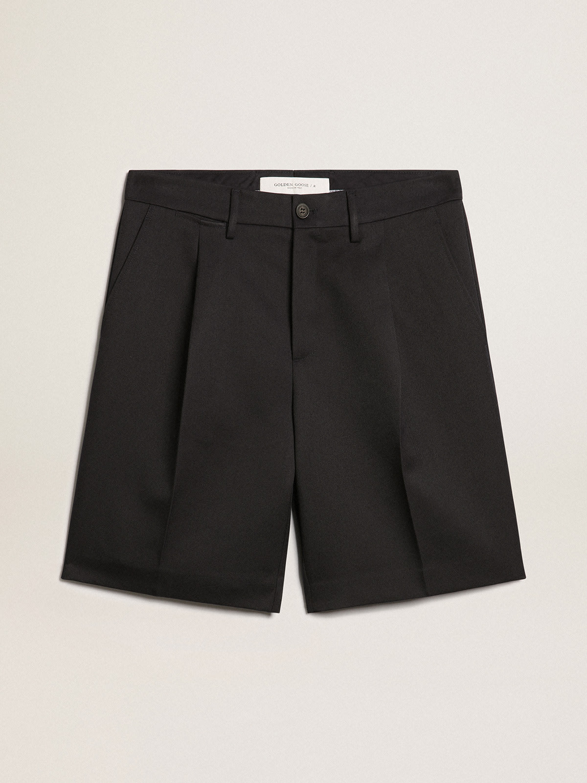 Golden Goose - Men's bermuda shorts in dark blue wool in 