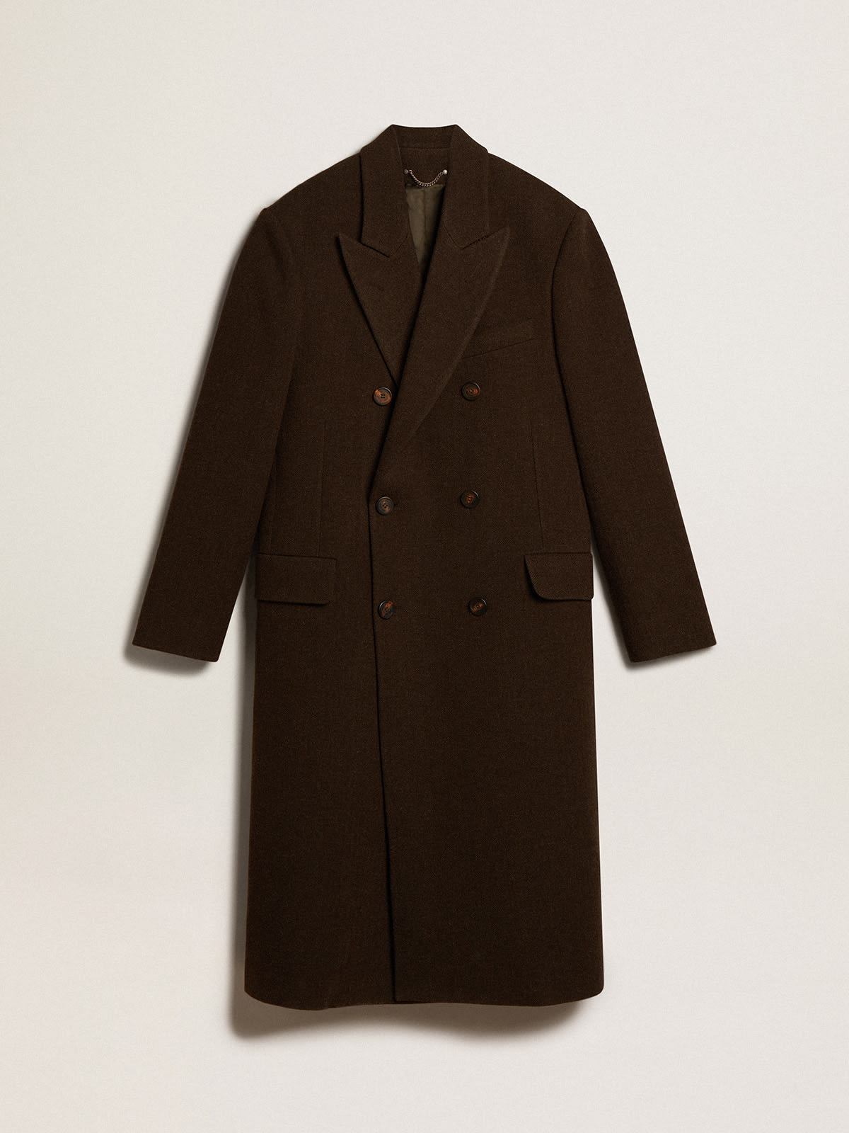 manteau croisé court homme