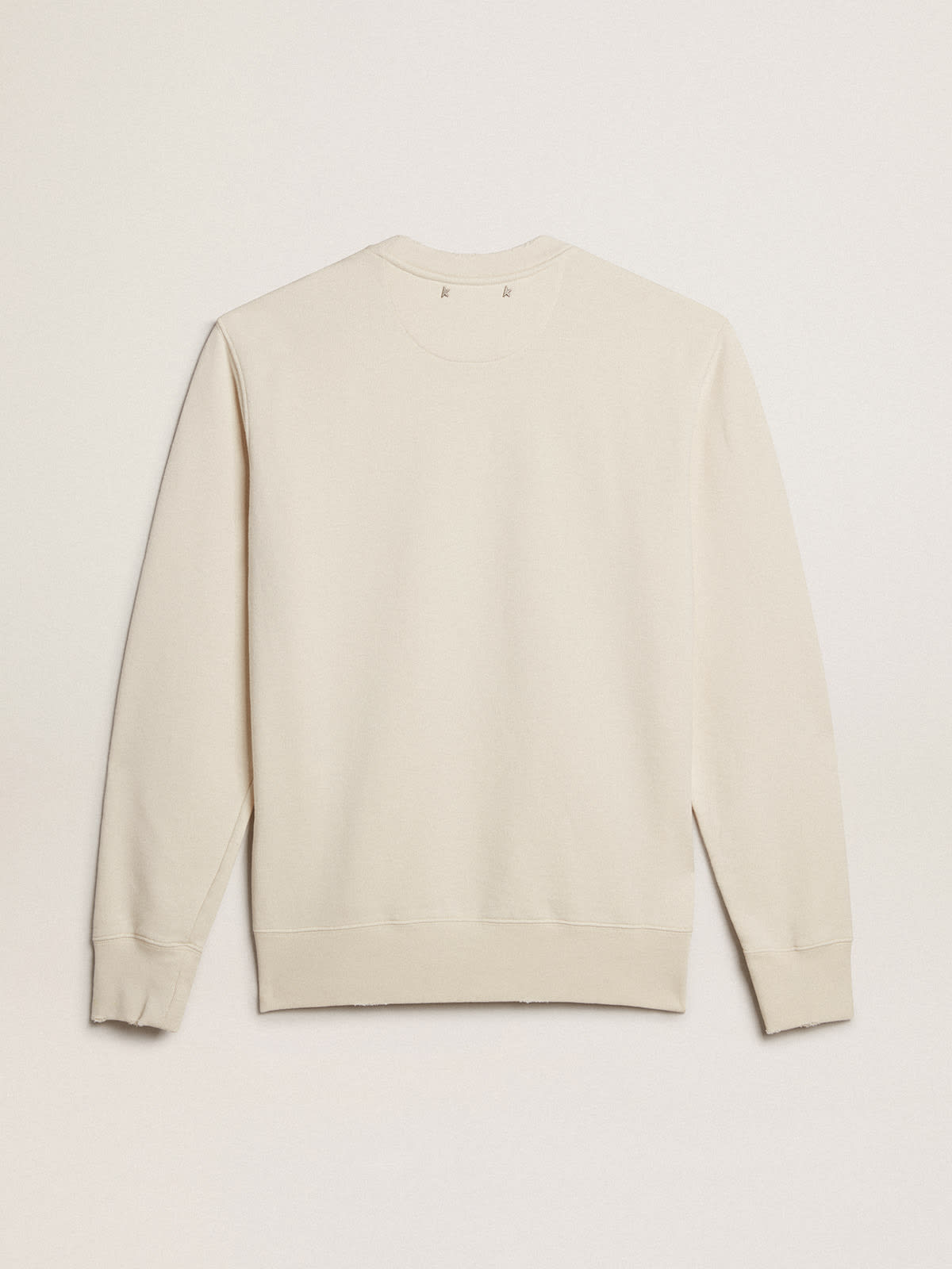 White Printed Cotton Sweatshirt