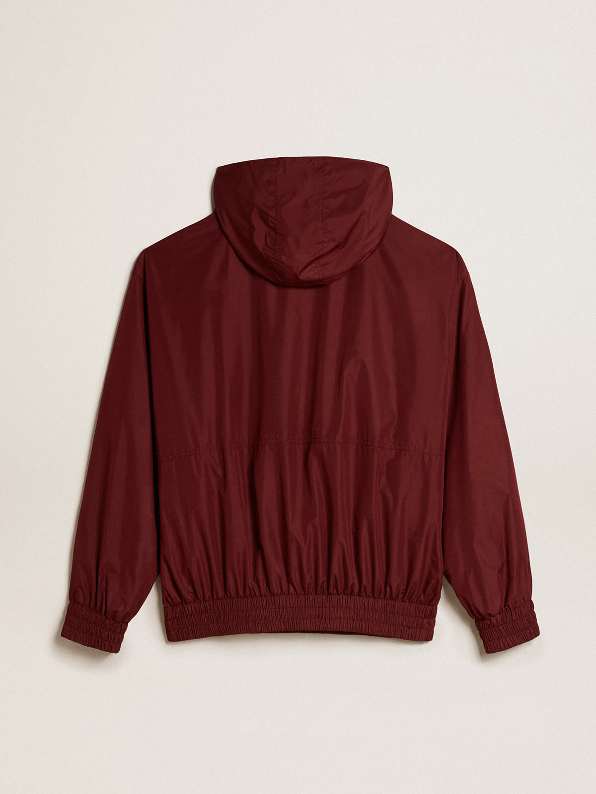 Golden Goose - Burgundy windbreaker with hood   in 