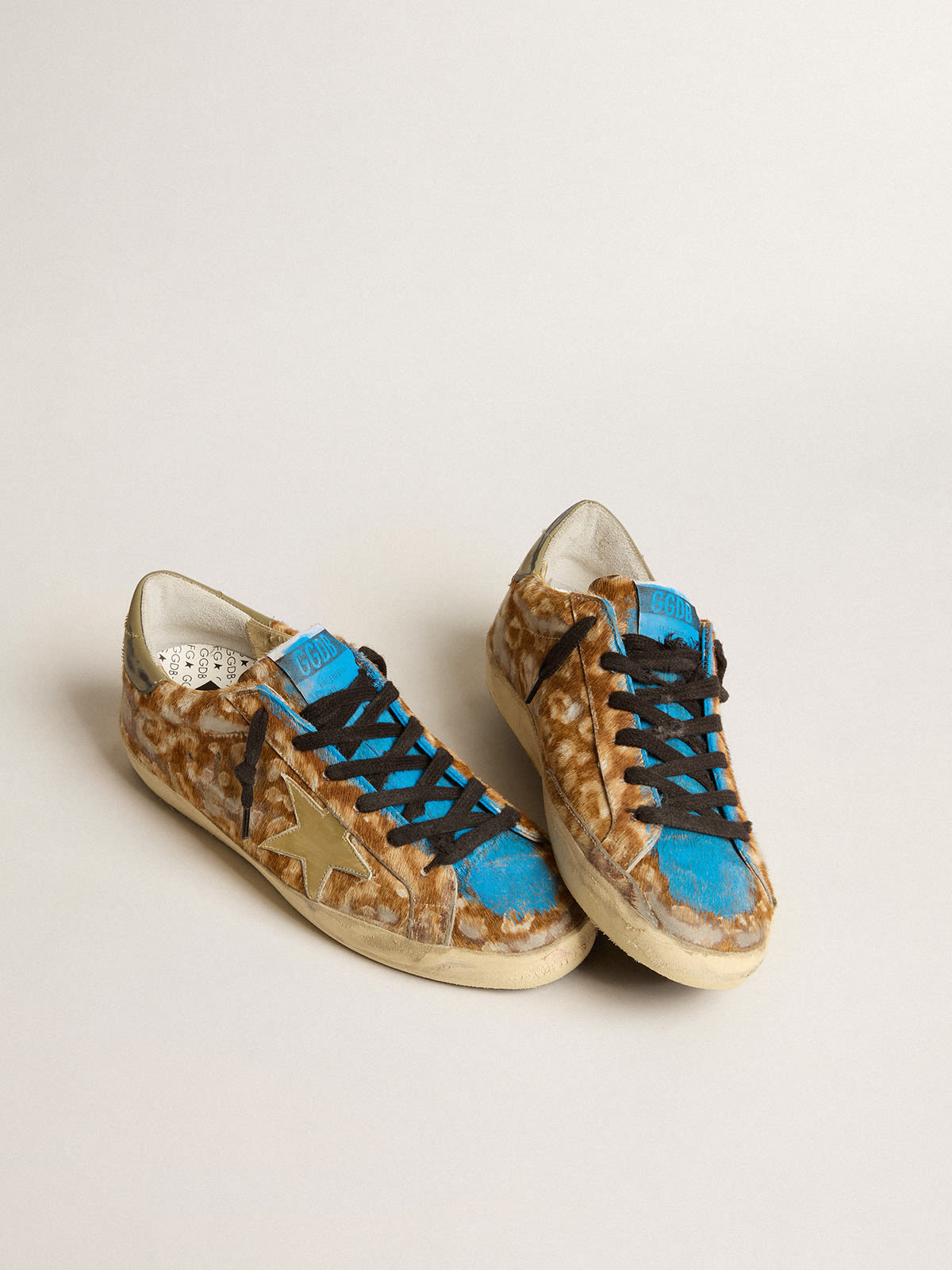 Golden goose leopard discount bleu