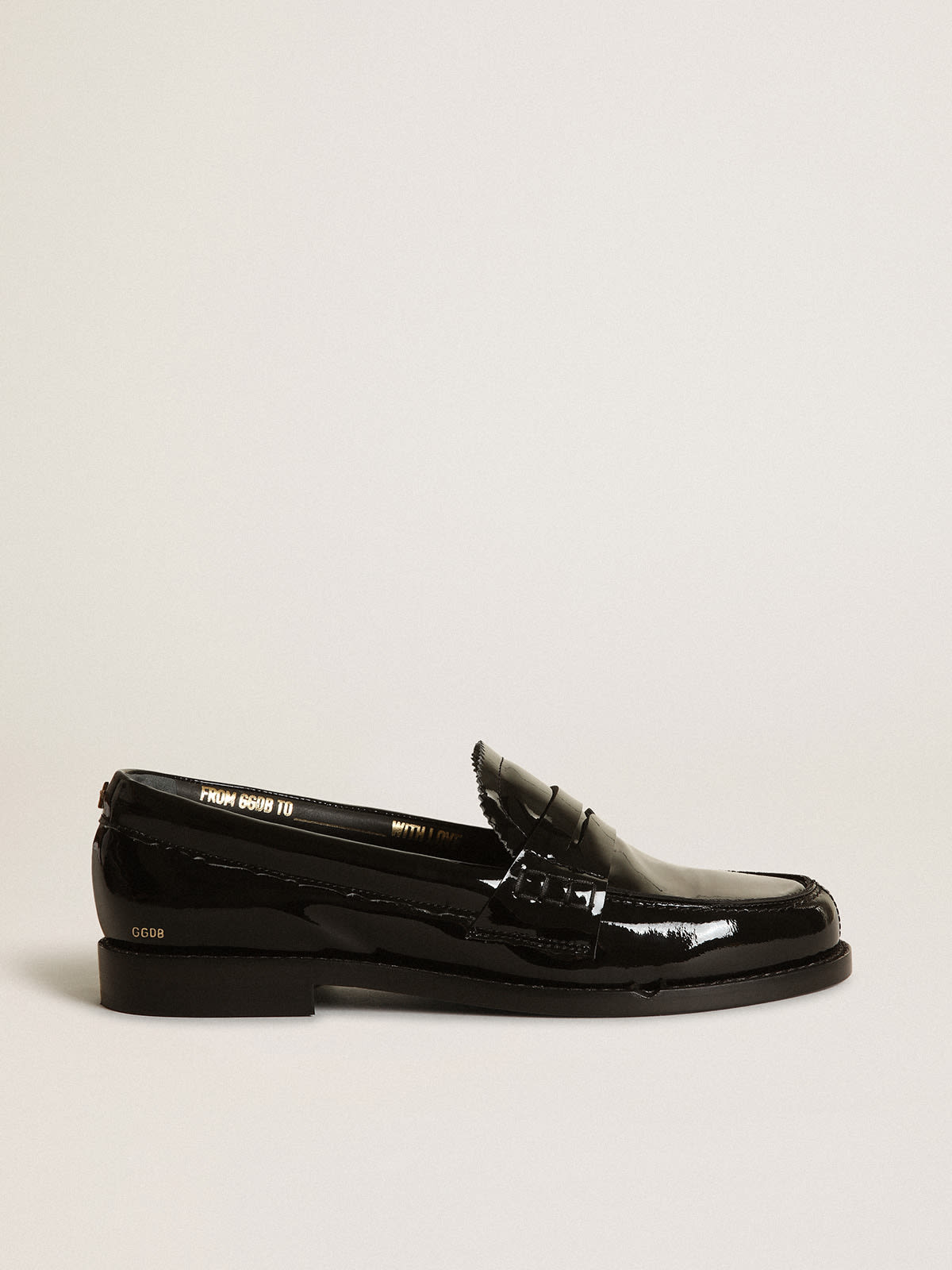 Patent-leather loafers