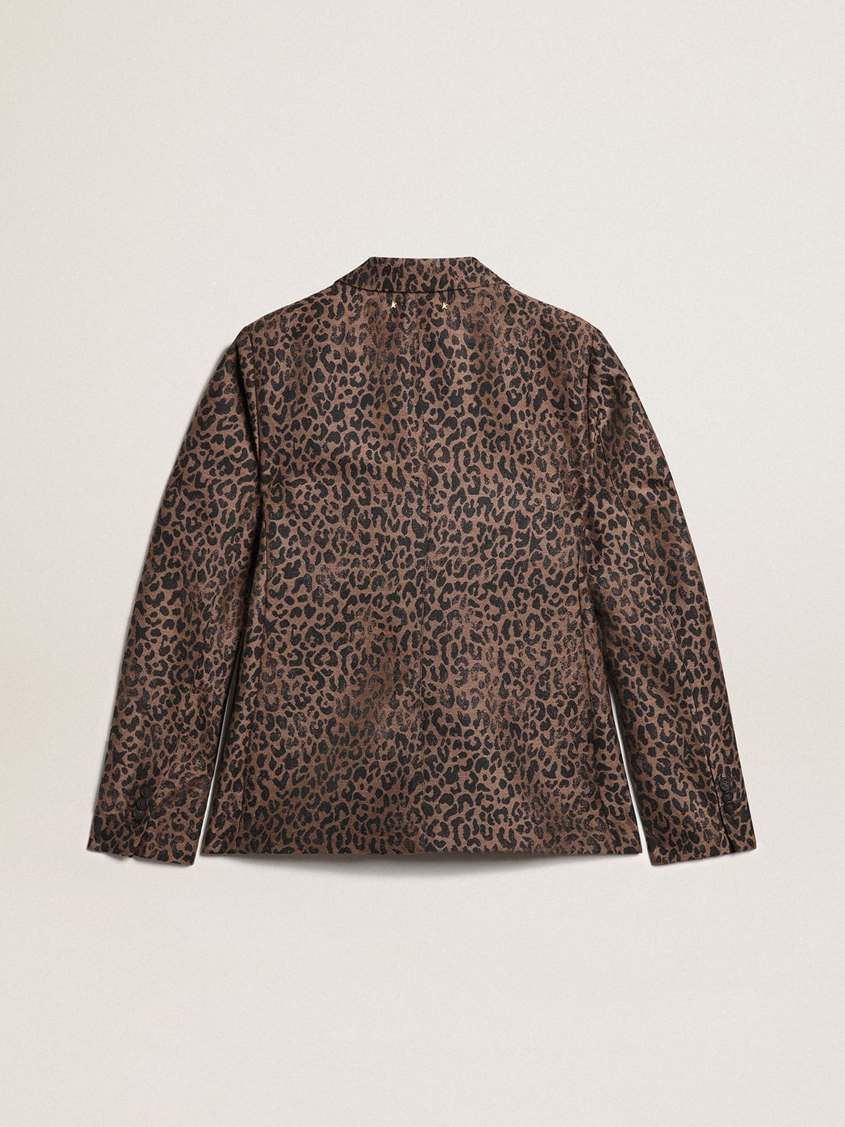 Golden Goose - Golden Collection single-breasted blazer in wool with jacquard animal pattern in 