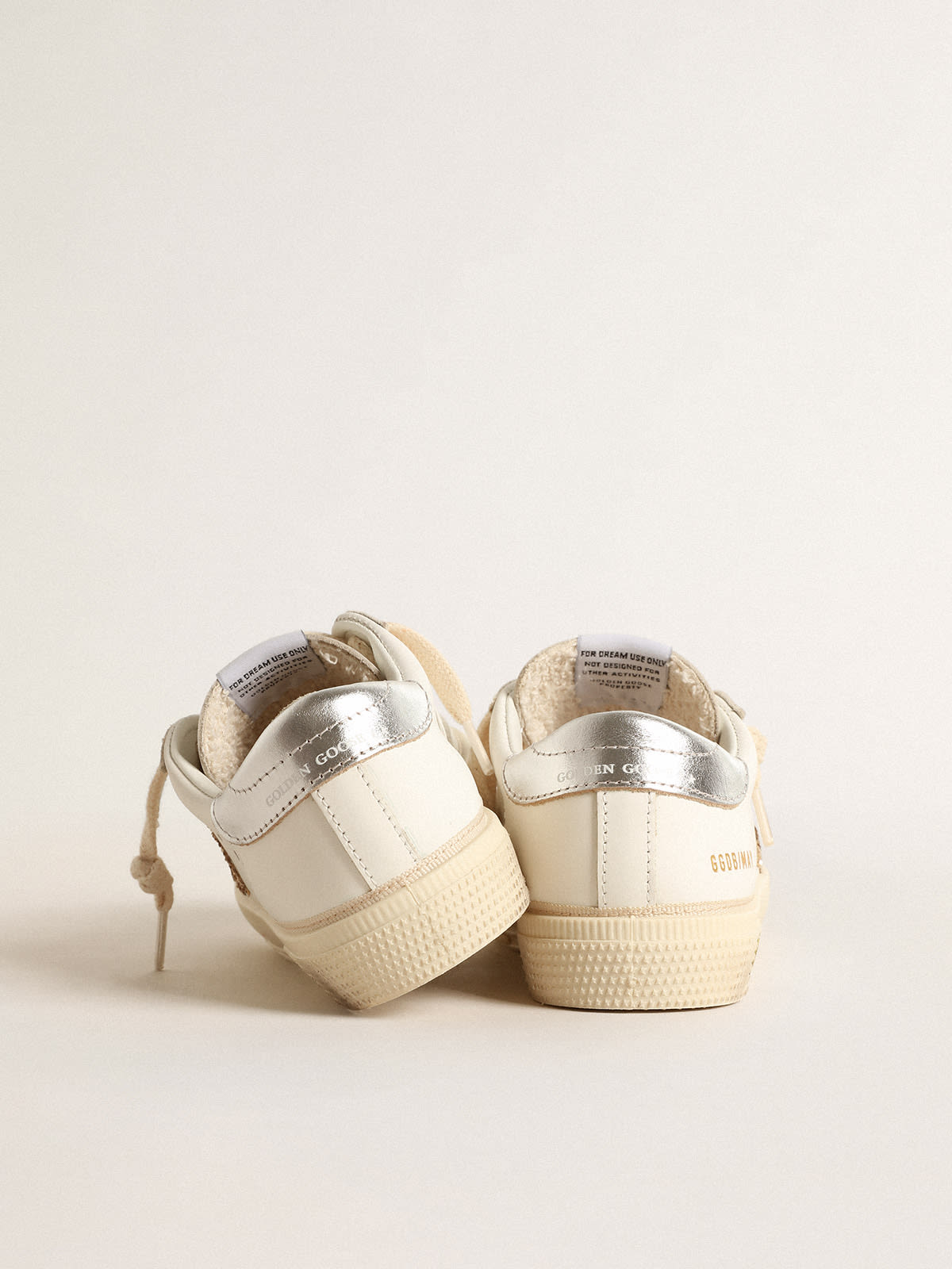 Golden Goose - May Young with gold glitter star and metallic leather heel tab in 