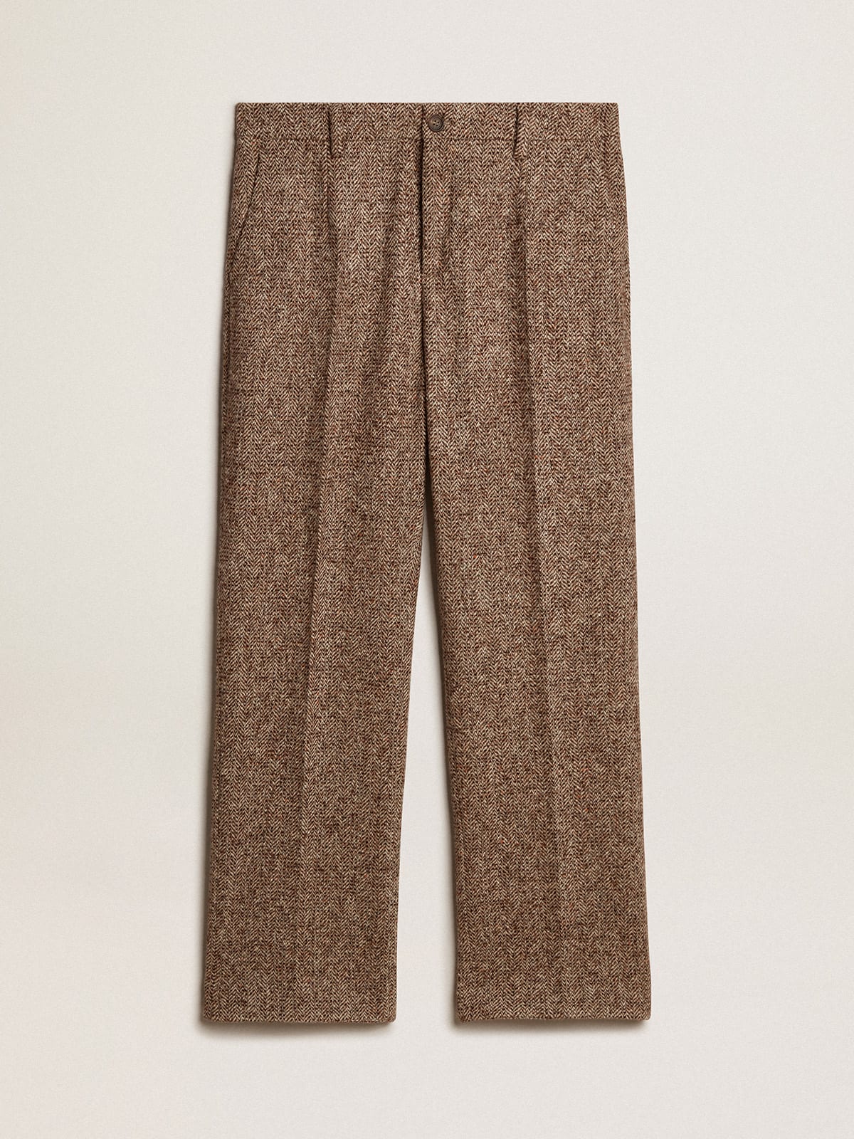 Boys' Slim Wool-Blend Tweed Pant