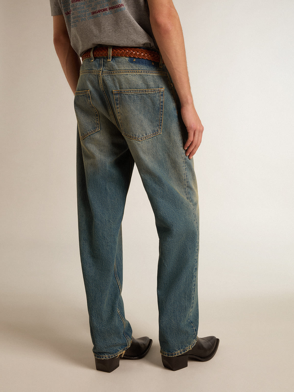 Golden Goose - Blue jeans with a lived-in treatment in 