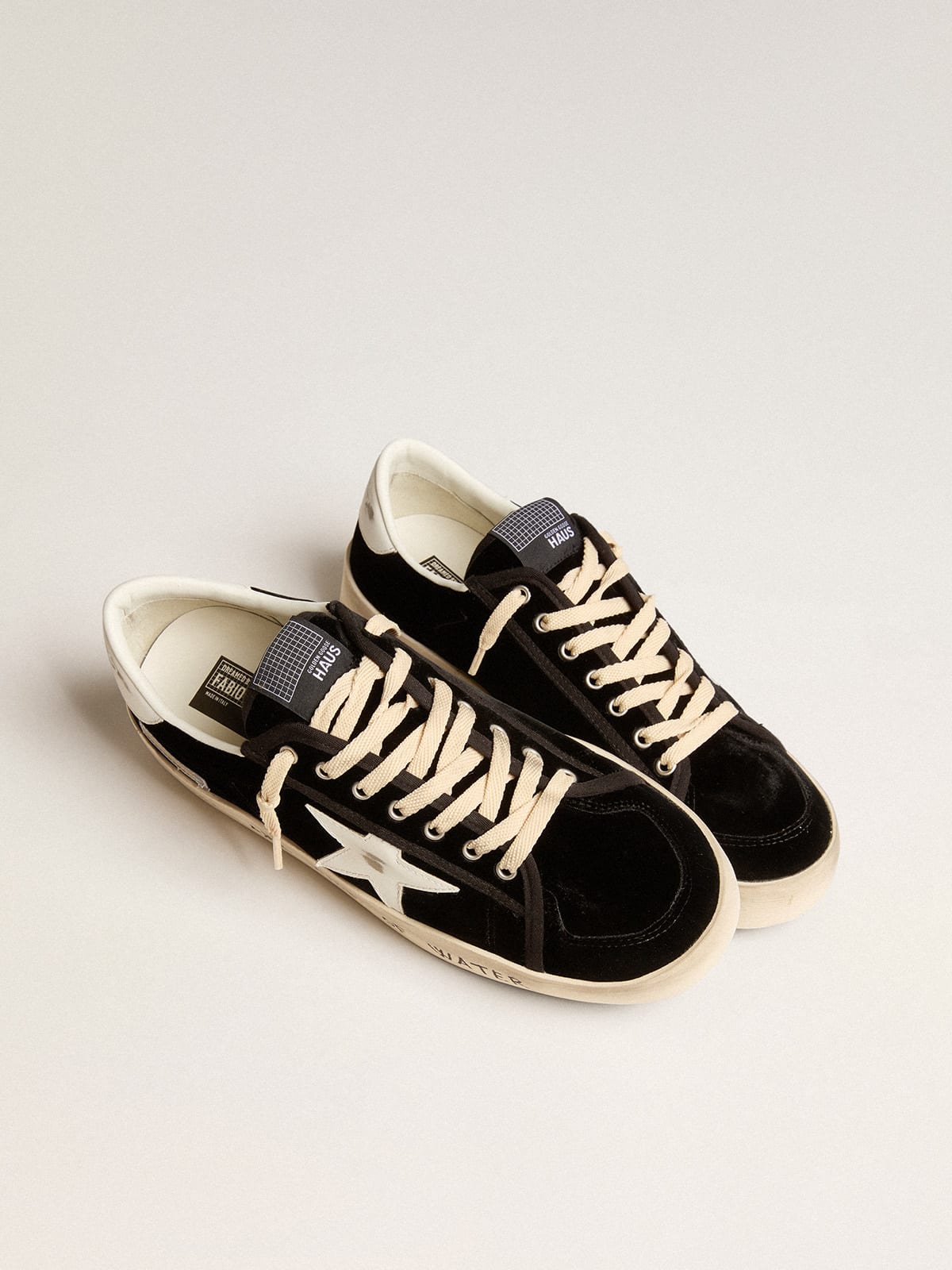 Golden goose store black velvet sneakers