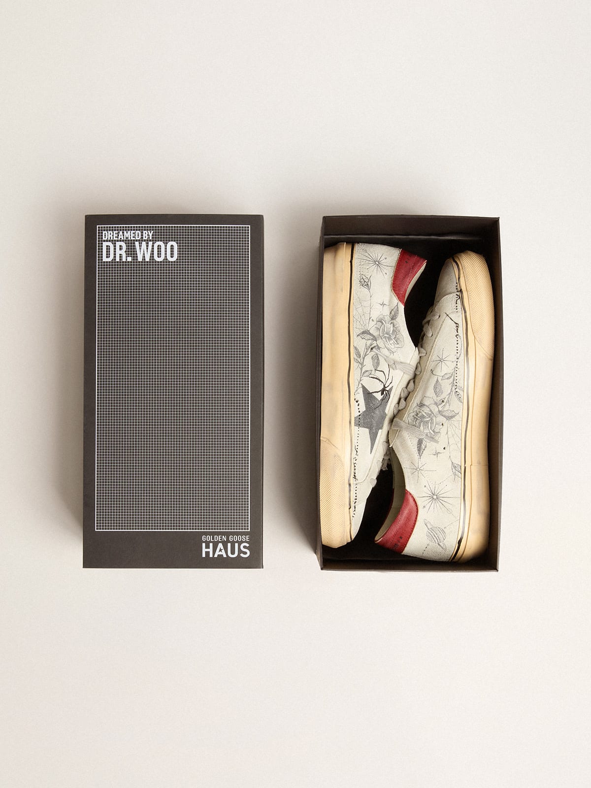 Golden Goose - HAUS of Dreamers exclusive men’s Super-Star in ice gray crust leather in 