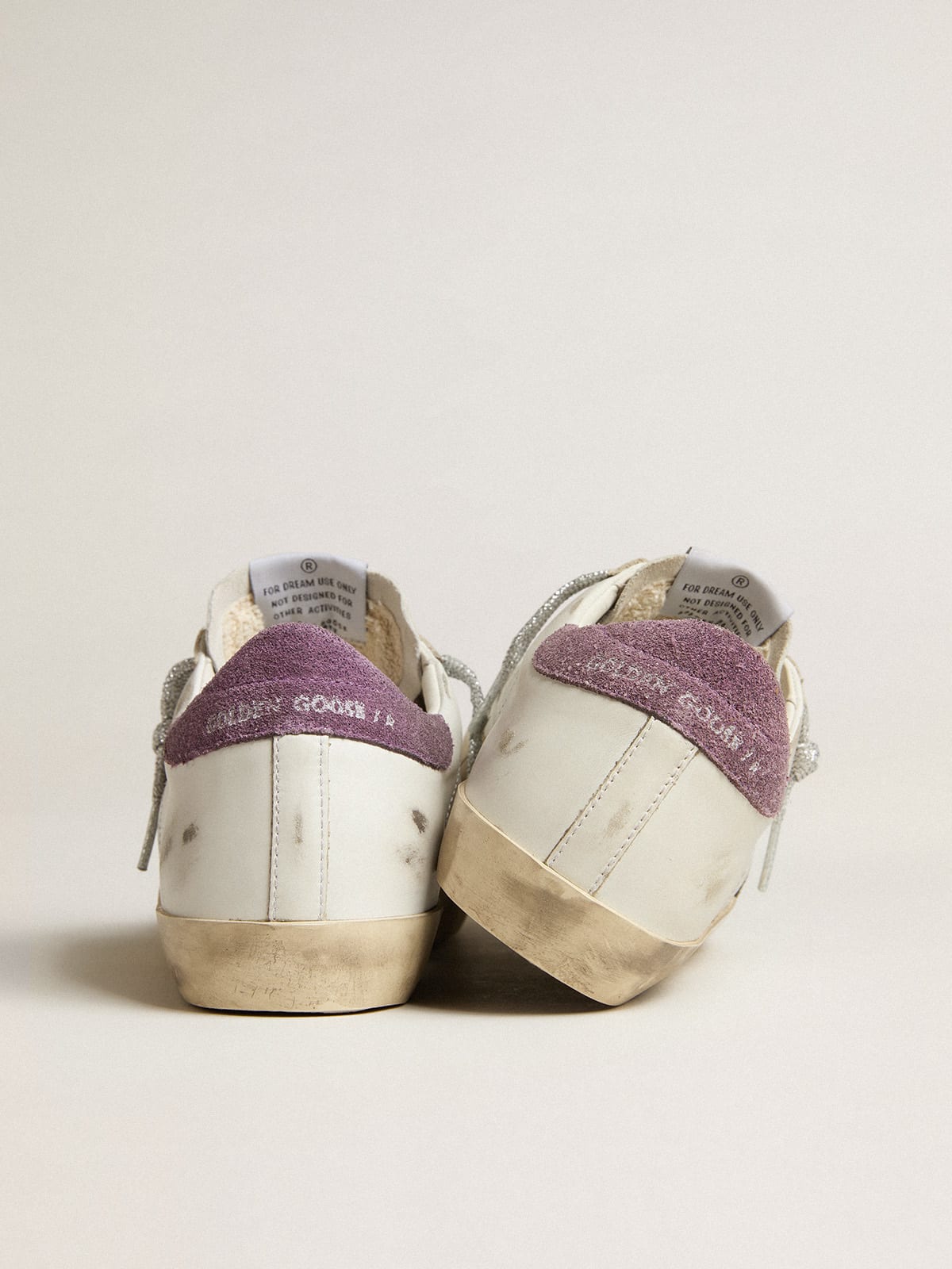 Super-Star with green snake-print suede star and purple heel tab | Golden  Goose