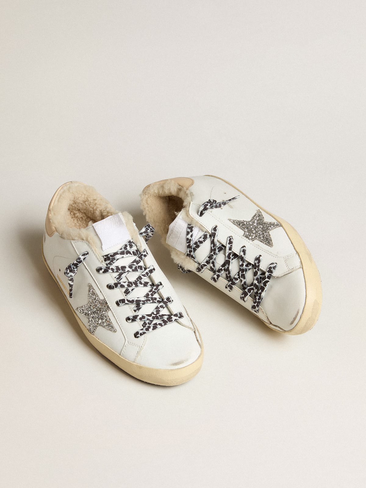 Shearling lined golden goose clearance sneakers