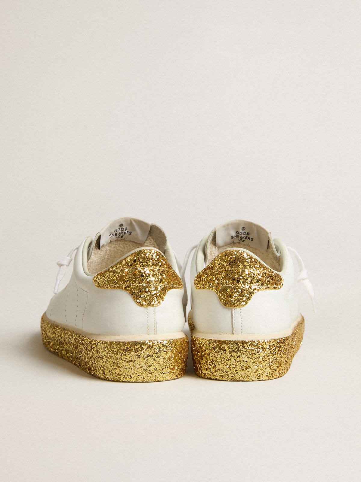 Gold store glitter sneakers