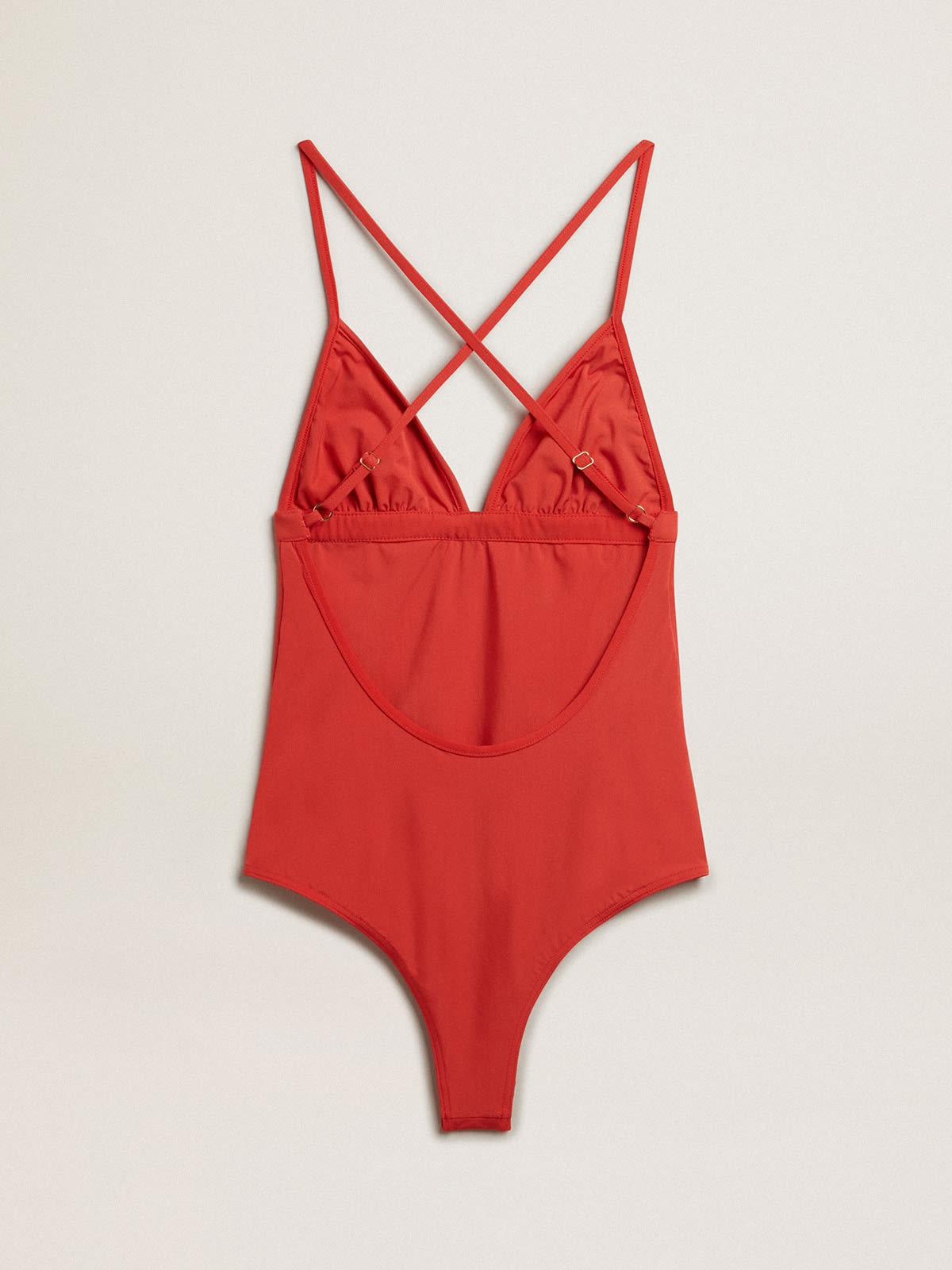 Red Tie One-Piece Swimsuit