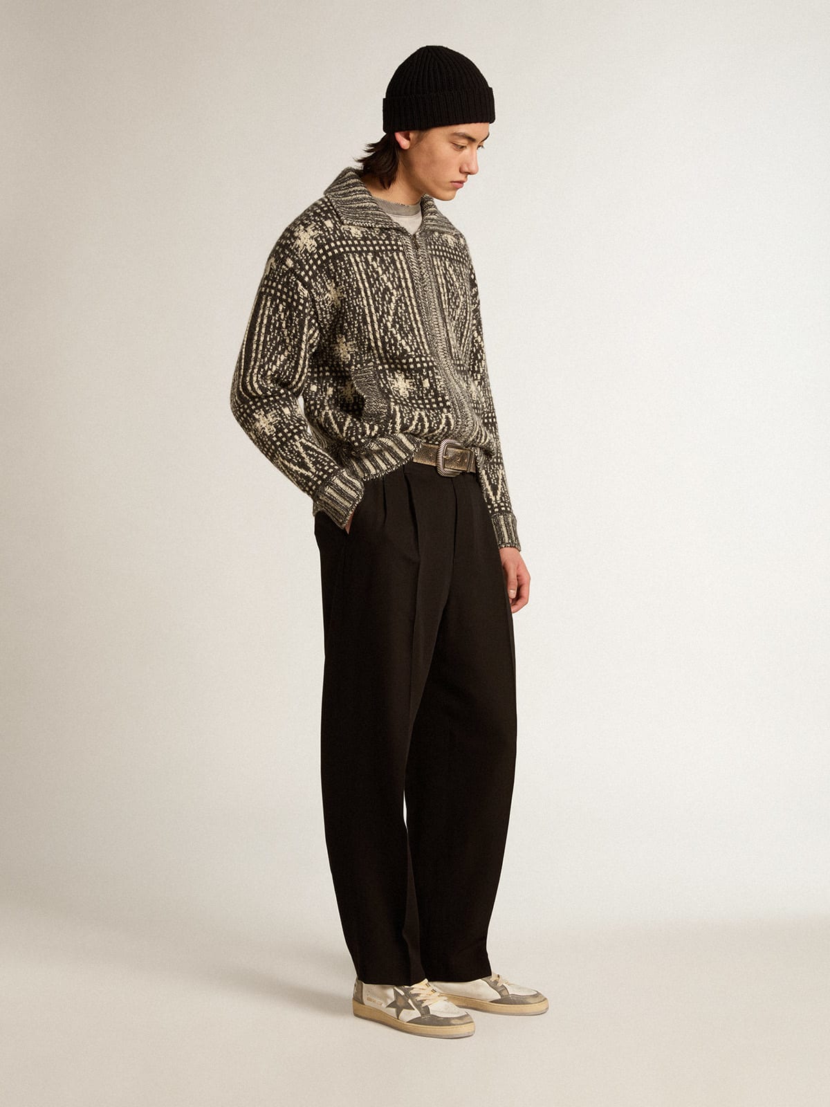 Black Viscose Blend Pant main image 1