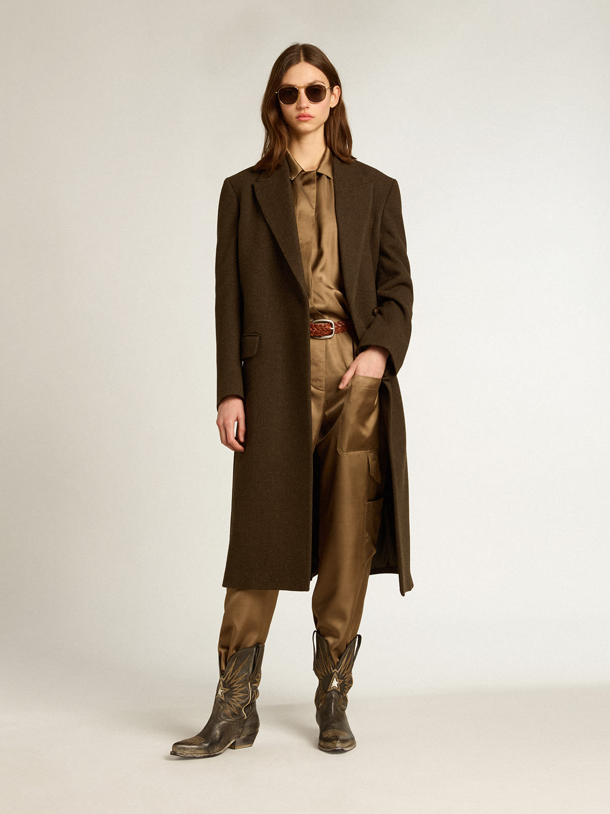 Half trench deals coat women's