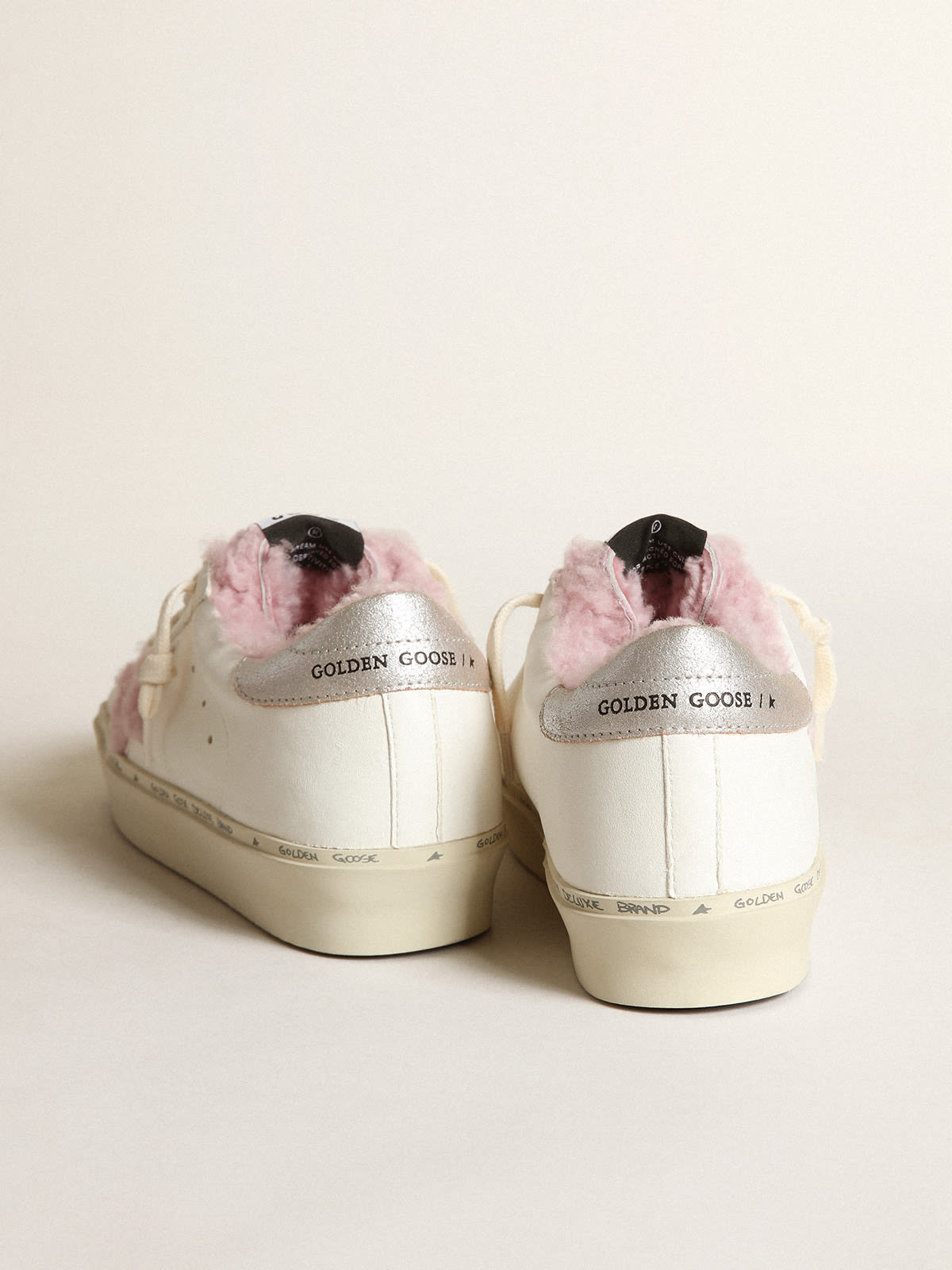 Golden goose pink store shearling