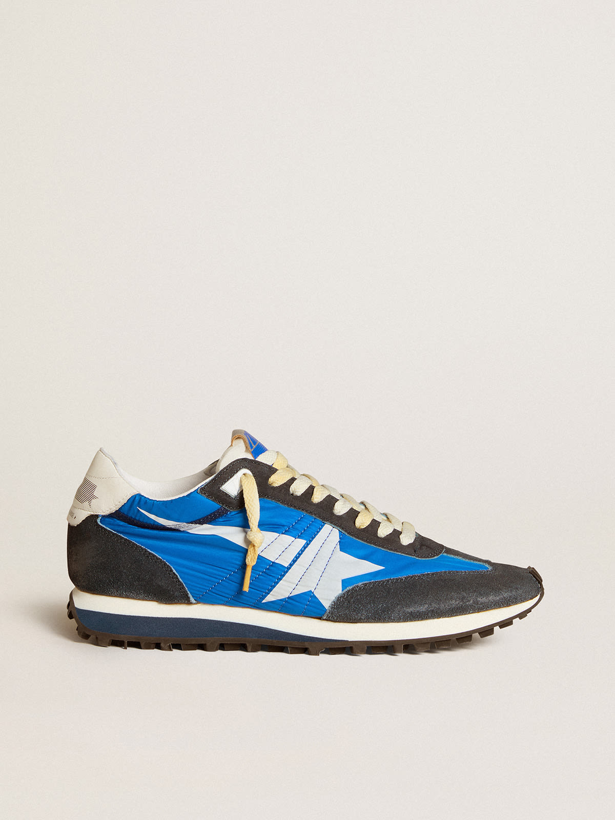 Men's Marathon with blue nylon upper and white star | Golden Goose