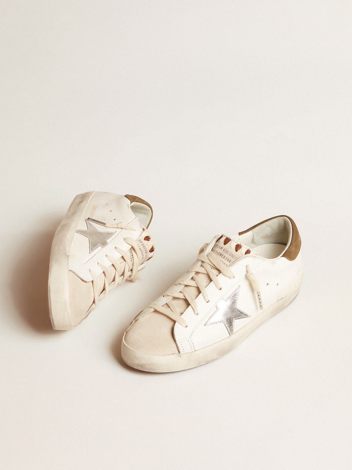 Golden goose silver store superstar sneakers