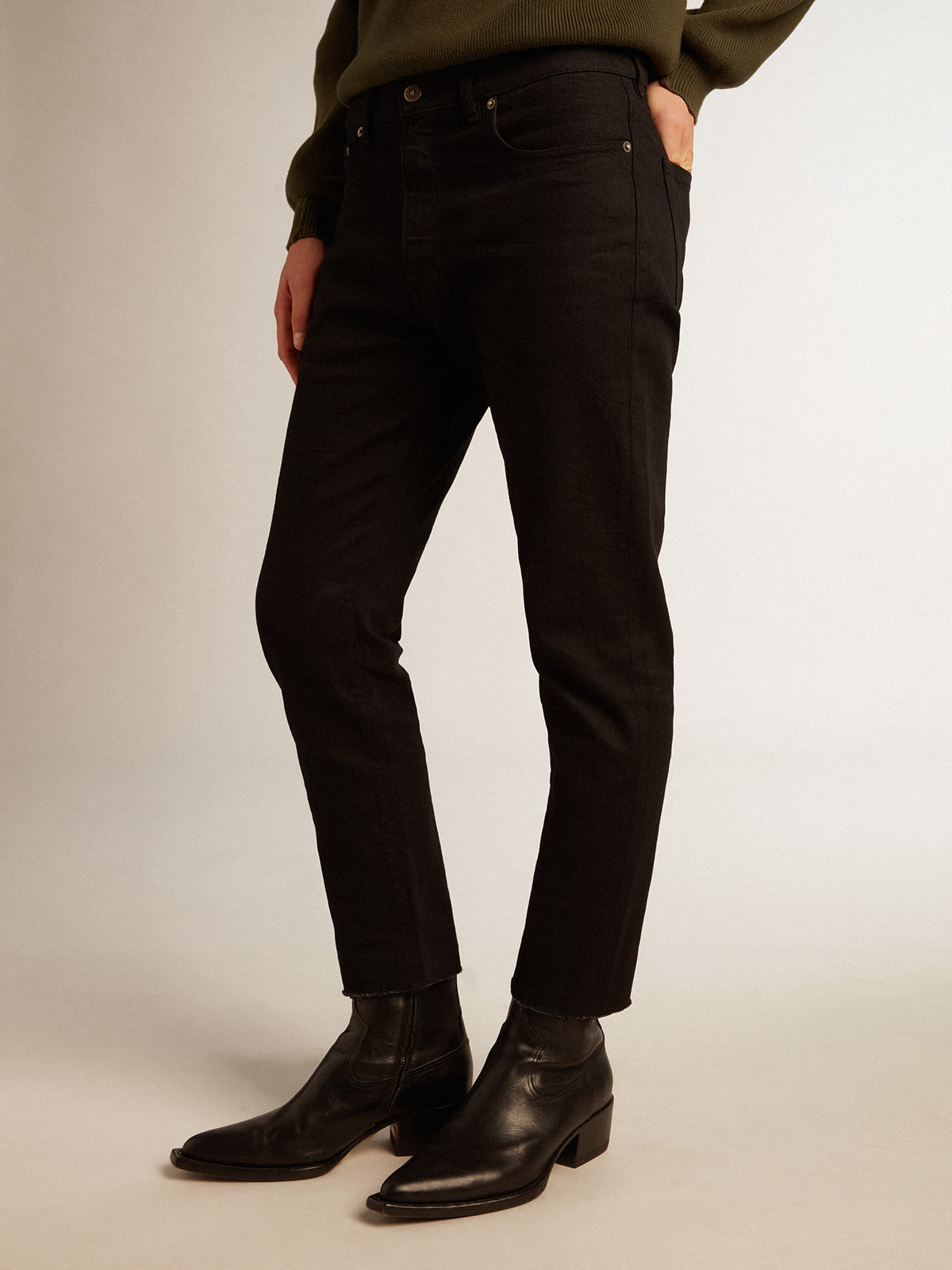 Men's black skinny jeans