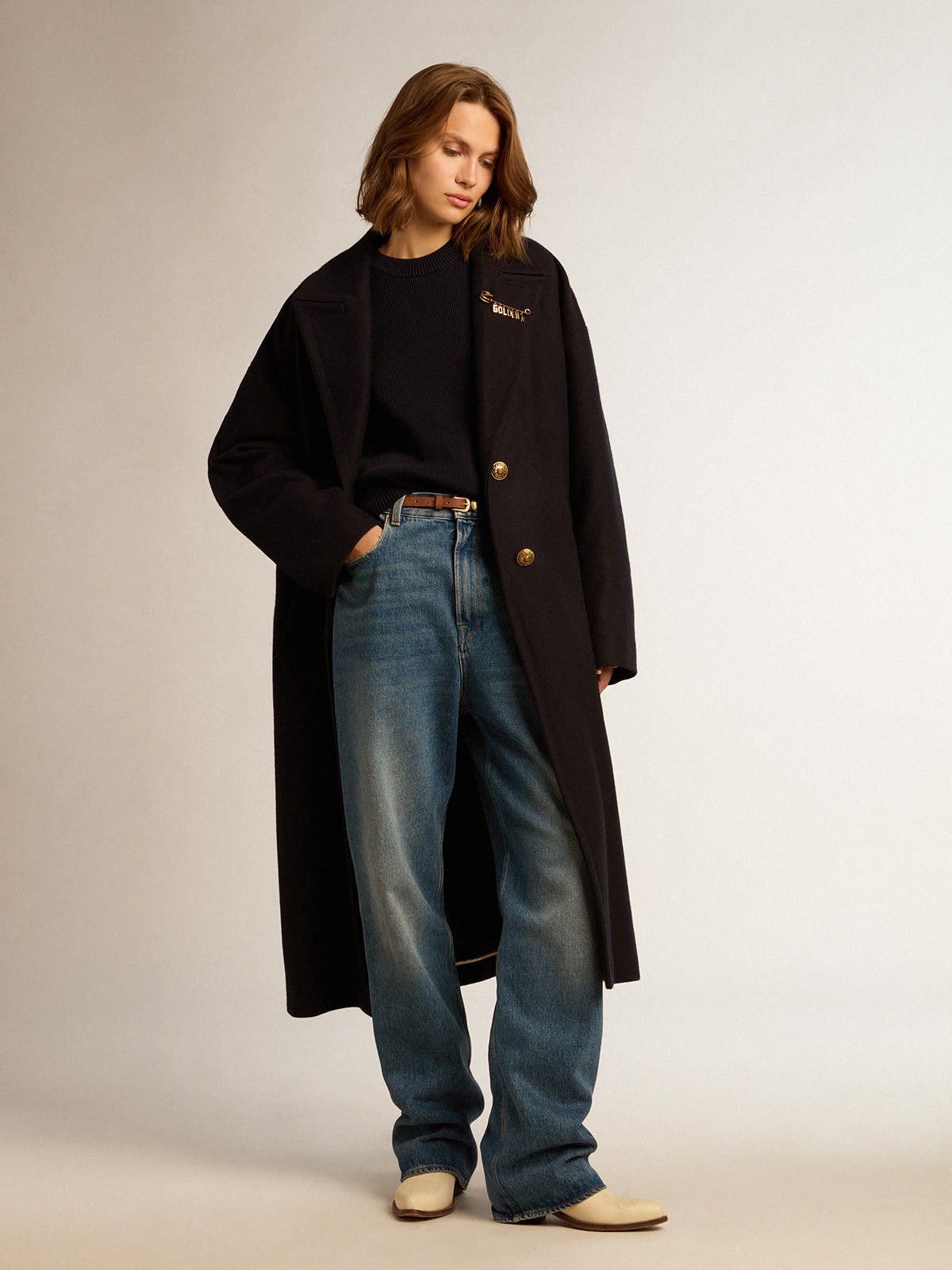 Gold hotsell wool coat