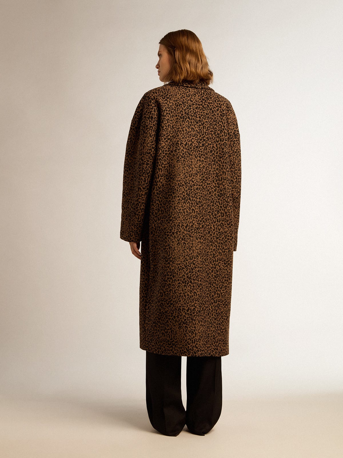 Women's wool cocoon coat | Golden Goose