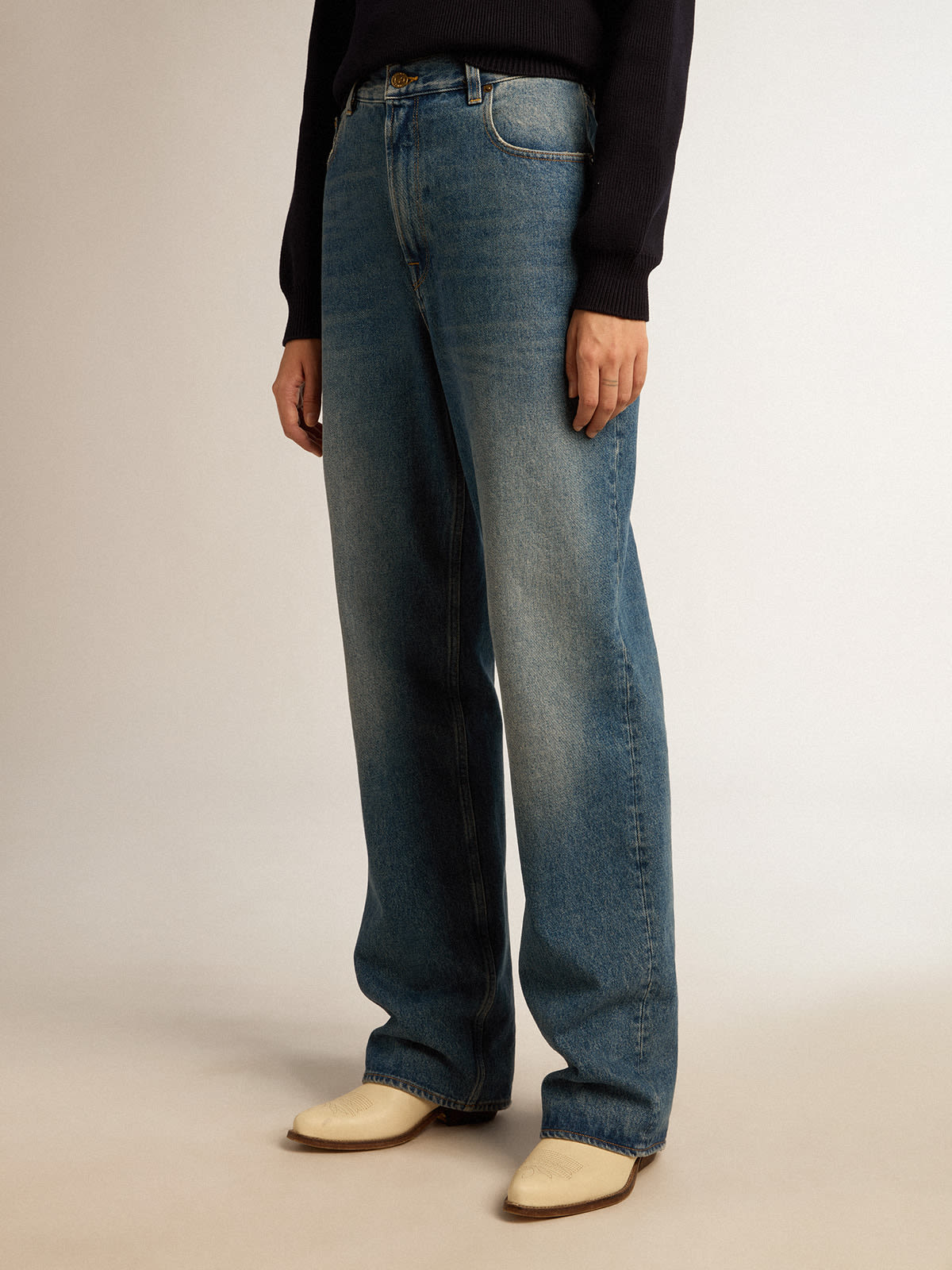 Golden Goose - Women's jeans with medium wash in 