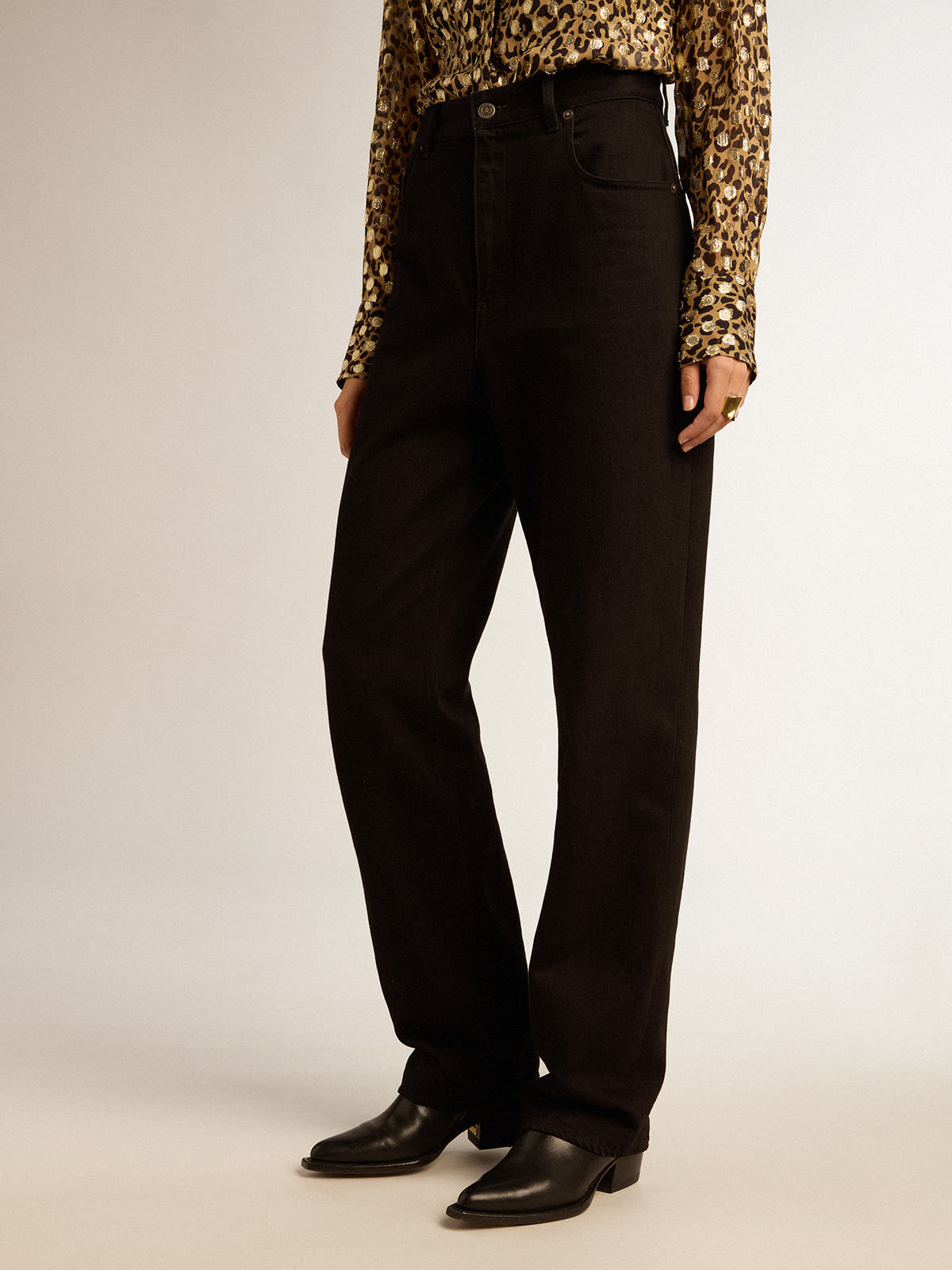 Golden Goose - Calça jeans feminina preta in 