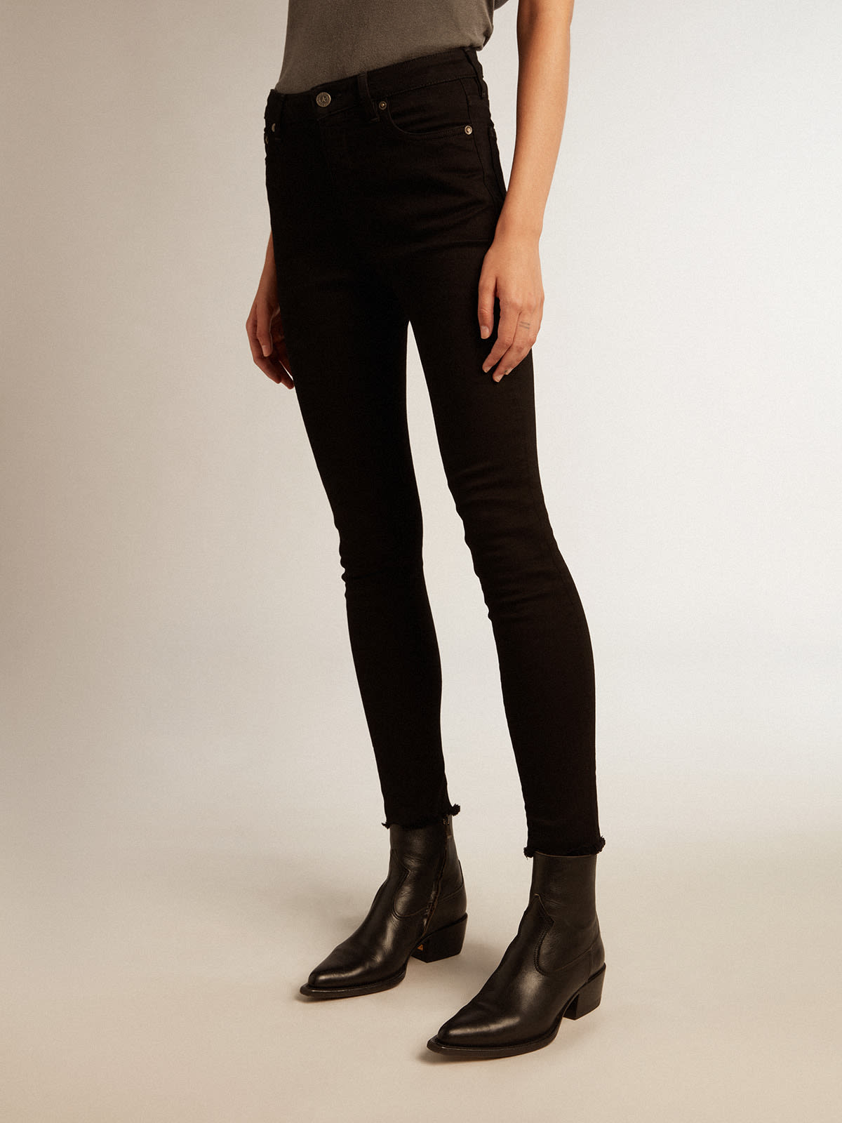 Jean super skinny noir cheap femme